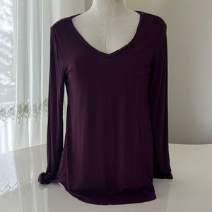 Grace & Lace wine tunic tshirt size xs